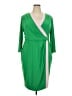 Kasper Color Block Green Cocktail Dress Size 2X - photo 1