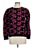 Anne Klein Floral Black Pullover Sweater Size L - photo 1