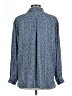 Pleione 100% Polyester Tweed Blue Long Sleeve Blouse Size L - photo 2