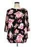 E. Luna Black 3/4 Sleeve Blouse Size 3X - photo 1