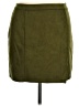 Lyaner Solid Green Casual Skirt Size XL - photo 1