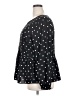 Ann Taylor LOFT 100% Polyester Polka Dots Black Long Sleeve Blouse Size 20 - photo 5
