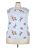No Boundaries Blue Sleeveless Blouse Size 3X - photo 1