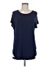Halogen Blue Short Sleeve Top Size M - photo 1