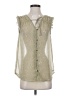 Assorted Brands 100% Polyester Green Sleeveless Blouse Size S - photo 1
