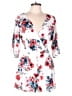 Cupcakes & Cashmere 100% Polyester Floral White Romper Size 10 - photo 1