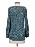 Joules 100% Viscose Floral Teal Long Sleeve Blouse Size 4 - photo 2