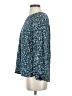 Joules 100% Viscose Floral Teal Long Sleeve Blouse Size 4 - photo 5