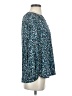 Joules 100% Viscose Floral Teal Long Sleeve Blouse Size 4 - photo 4