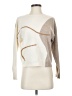 Petite Studio New York 100% Wool Color Block Ivory Wool Pullover Sweater Size XS - photo 1