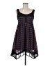 Bar III 100% Polyester Plaid Blue Casual Dress Size M - photo 1