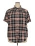 Torrid Plaid Pink Short Sleeve Button-Down Shirt Size 2X Plus (2) - photo 1
