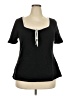 BLOOMCHIC Black Short Sleeve Top Size 18 - photo 1