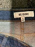 RE/DONE Chevron-herringbone Blue Jeans Size 28 waist - photo 7