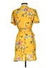 Shinestar 100% Polyester Floral Yellow Casual Dress Size S - photo 2