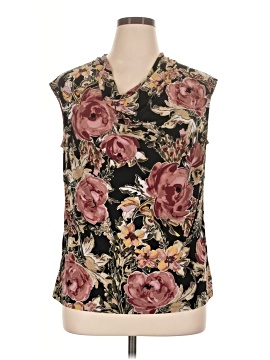 Black Label By Evan Picone Sleeveless Blouse