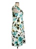 DressBarn Print Teal Cocktail Dress Size 12 - photo 4