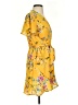 Shinestar 100% Polyester Floral Yellow Casual Dress Size S - photo 4