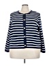 Crown & Ivy 100% Cotton Blue Cardigan Size 3X - photo 1
