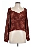 Madewell Brown Long Sleeve Blouse Size L - photo 1