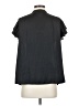 Paige 100% Polyester Black Short Sleeve Blouse Size S - photo 2