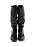 Unbranded 100% Leather Black Boots Size 8 - photo 2