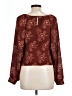 Madewell Brown Long Sleeve Blouse Size L - photo 2