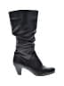 Unbranded 100% Leather Black Boots Size 8 - photo 1