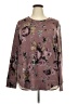 Assorted Brands Floral Burgundy Pullover Sweater Size 2X - photo 1