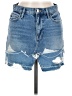 FRAME 100% Cotton Blue Denim Skirt Size 26 - photo 1