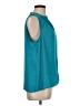 Collective Concepts 100% Polyester Teal Sleeveless Blouse Size L - photo 4
