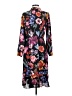 J.Crew 100% Polyester Print Black Cocktail Dress Size 2 - photo 2