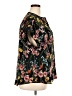 Vince Camuto 100% Polyester Floral Black Short Sleeve Blouse Size XXL - photo 4