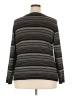 i.e. Stripes Black Pullover Sweater Size 2X - photo 2