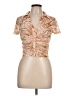 Elodie Tan Short Sleeve Blouse Size L - photo 1