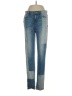 J. McLaughlin 100% Cotton Color Block Blue Jeans Size 6 - photo 1