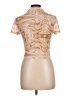 Elodie Tan Short Sleeve Blouse Size L - photo 2