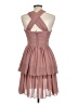 H&M 100% Polyester Pink Cocktail Dress Size 10 - photo 2