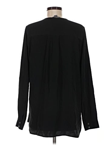 Vince. Long Sleeve Silk Top (view 2)