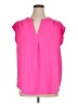 Gibson Pink Short Sleeve Blouse Size XL - photo 1
