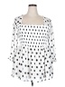 Torrid 100% Polyester White 3/4 Sleeve Blouse Size 2X Plus (2) - photo 1