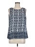 Tacera 100% Polyester Blue Sleeveless T-Shirt Size M - photo 1