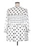 Torrid 100% Polyester White 3/4 Sleeve Blouse Size 2X Plus (2) - photo 2