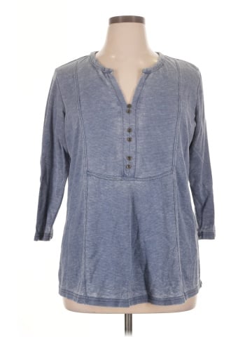 Jane and Delancey Long Sleeve Henley (view 1)