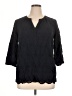 Talbots Black 3/4 Sleeve Blouse Size 1X - photo 1