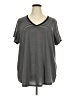 Torrid Stripes Black Short Sleeve T-Shirt Size 4X Plus (4) - photo 1