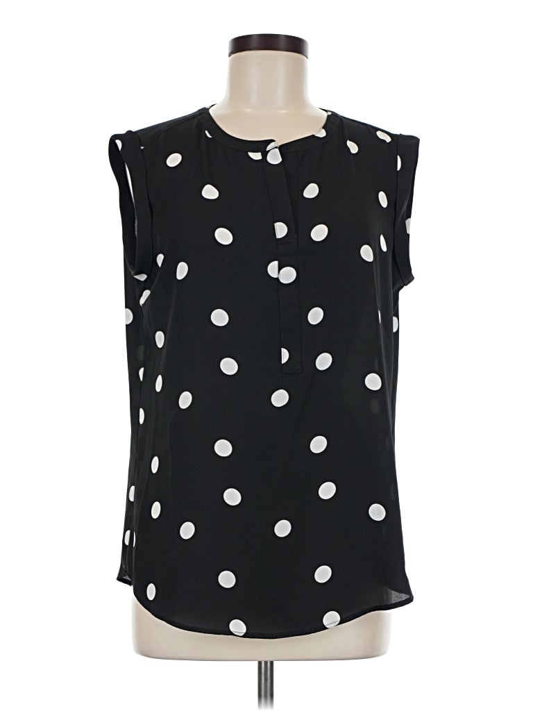 Pre-owned Van Heusen Sleeveless T-shirt In Black