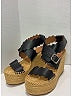 Chloé 100% Leather Black Wedges Size EU 37 - photo 6