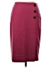 Ann Taylor Solid Burgundy Formal Skirt Size 2 - photo 1