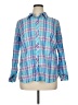 Talbots 100% Cotton Plaid Blue Long Sleeve Button-Down Shirt Size 1X - photo 1